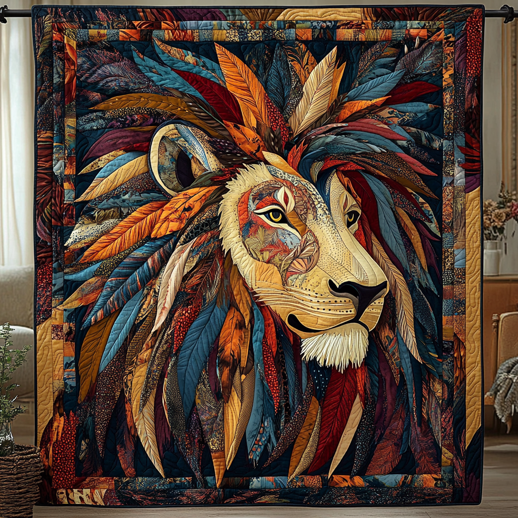 Lion Native Quilted Blanket Bedroom Decorations Best Native American Gifts For Her