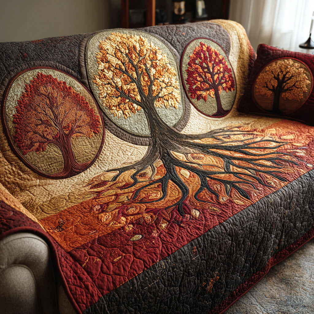 Living Roots Quilted Sofa Cover Sofa Protector Tree Of Life Gifts For Mom