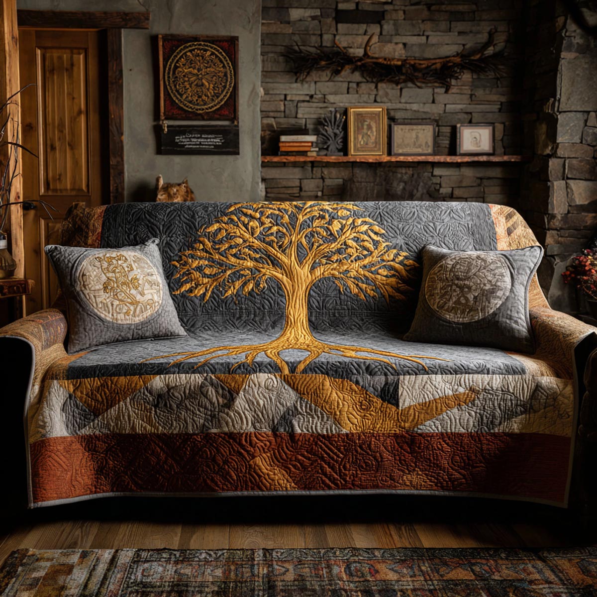 Living Tree Quilted Sofa Cover Furniture Covers For Sofas Tree Of Life Christmas Gifts