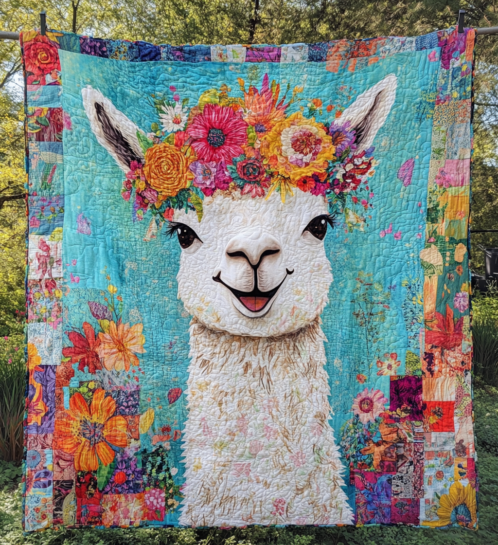 Llama Bliss Quilted Blanket Cool Bedroom Ideas Bonus Dad Gifts