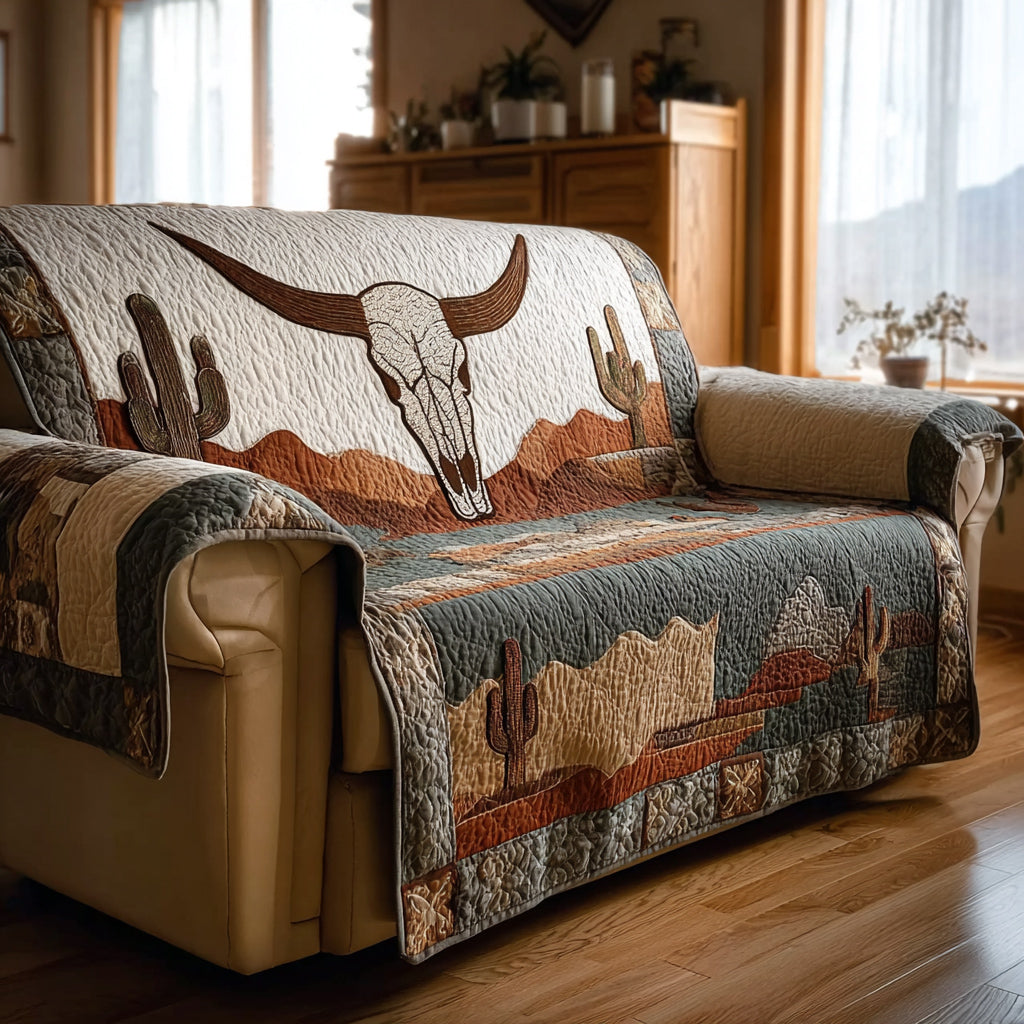 Longhorn Mesa Vista Quilted Sofa Cover Good Sofa Covers Special Gift For Father