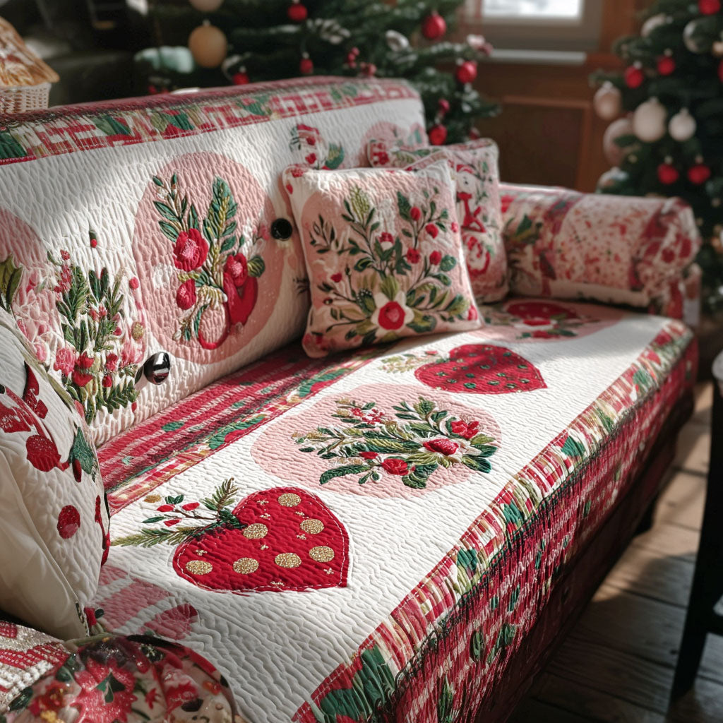 Love Petal Garden Quilted Sofa Cover Home Decor Stores Good Family Christmas Presents