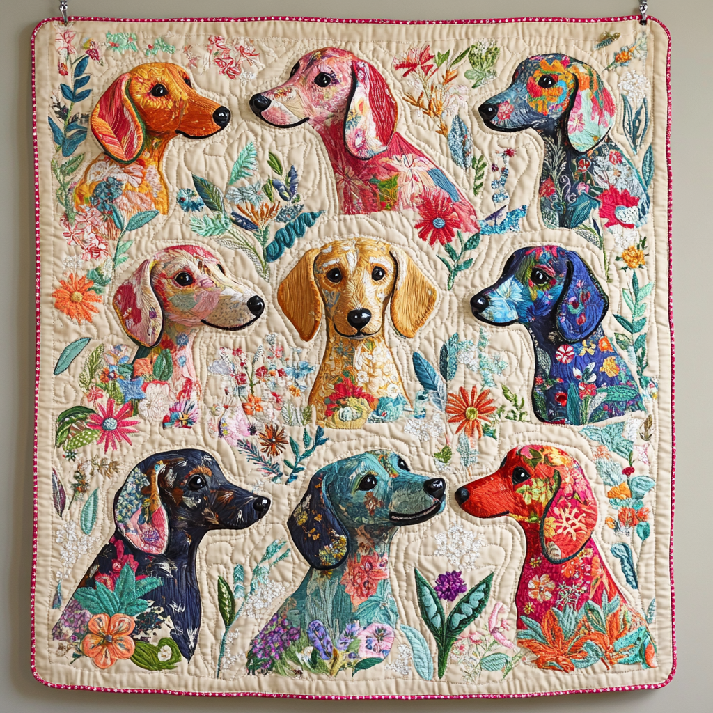 Low Rider Designs Quilted Blanket Best King Size Sheets Sausage Dog Presents