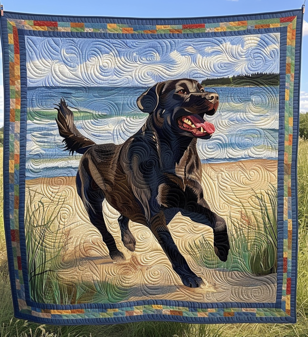 Loyal Companion Quilted Blanket Bed Bedding Set Gifts For Labrador Owners