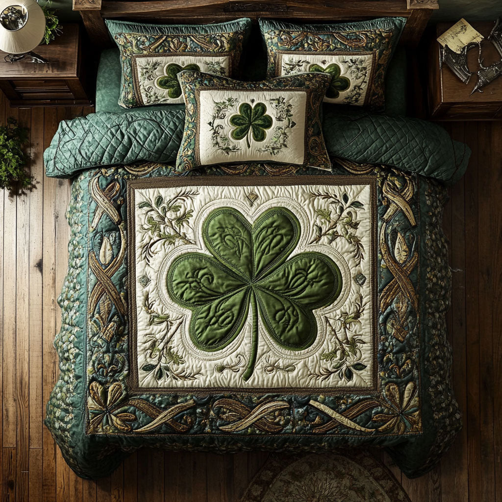 Lucky Clover Duvet Cover Set Quilt Bedding Set Bedspread Cute St Patricks Day Ideas