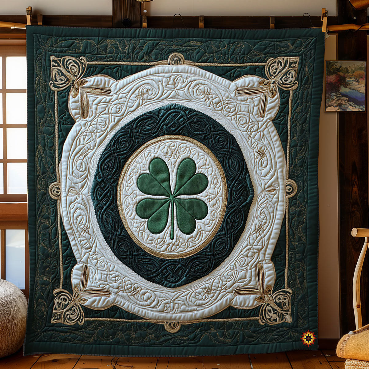 Lucky Clover Quilt Blanket Best Couch Throw Blanket St Patrick'S Day Present Ideas
