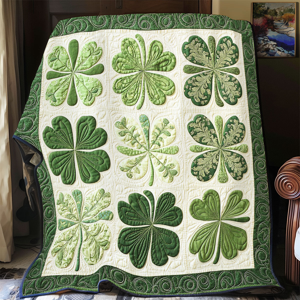 Lucky Clover Quilt Blanket Best Throws For Sofas Blanket Great Saint Patrick'S Day Ideas