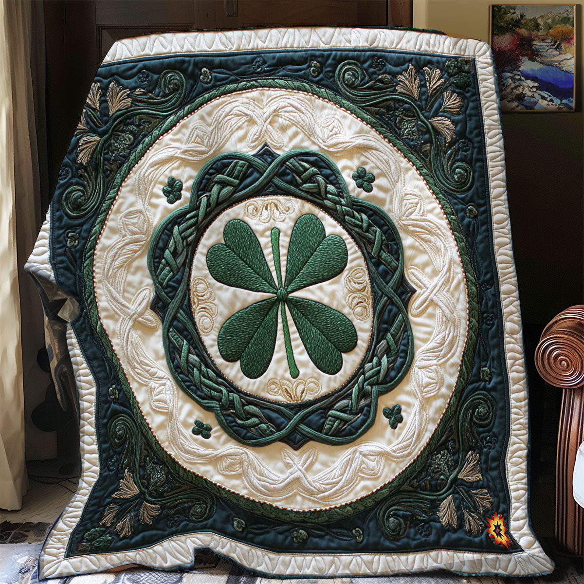 Lucky Clover Quilt Blanket Cute Soft Blanket Cute St Patricks Day Ideas