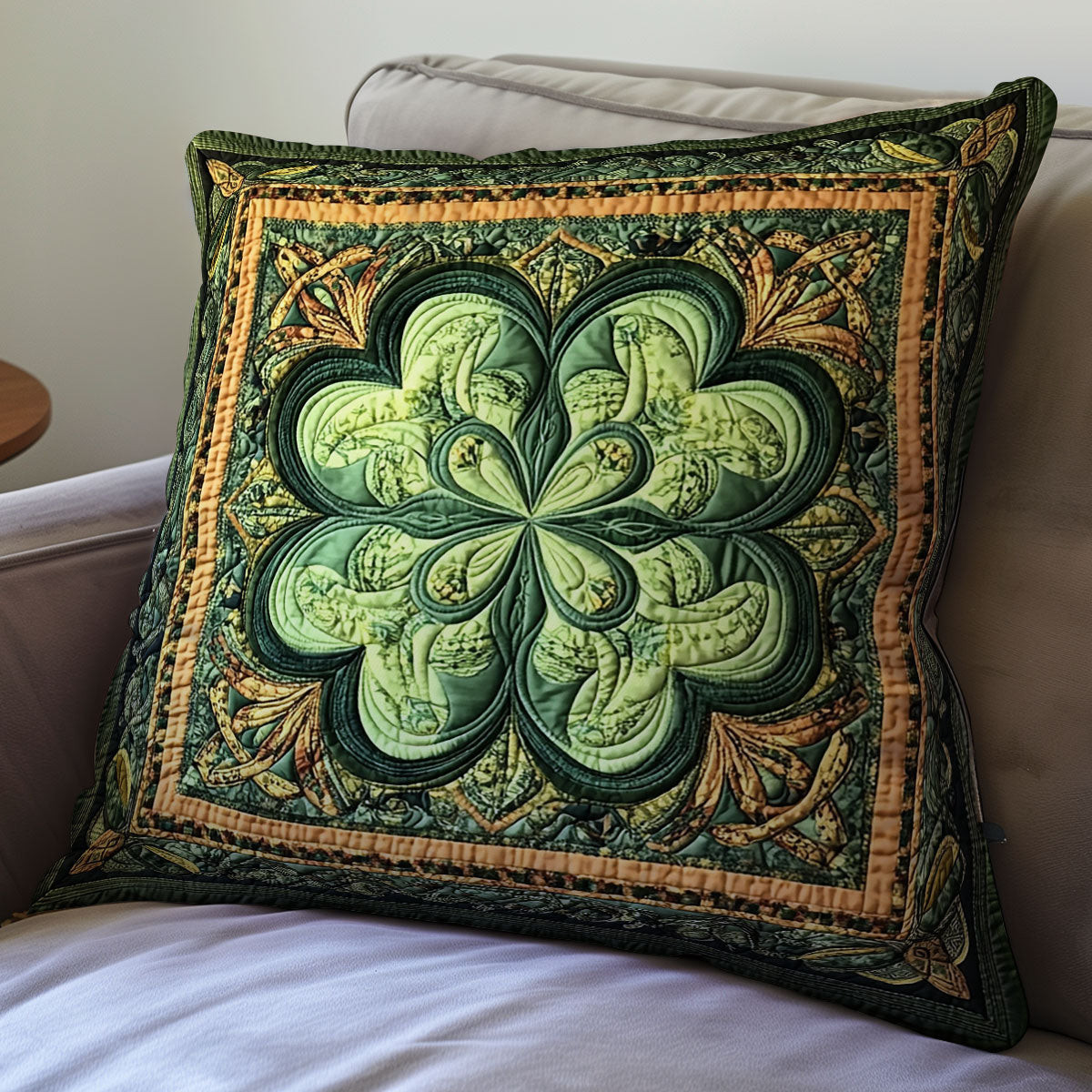 Lucky Clover Quilt Pillow Case Couch Pillow Covers Saint Patrick'S Day Gift Ideas