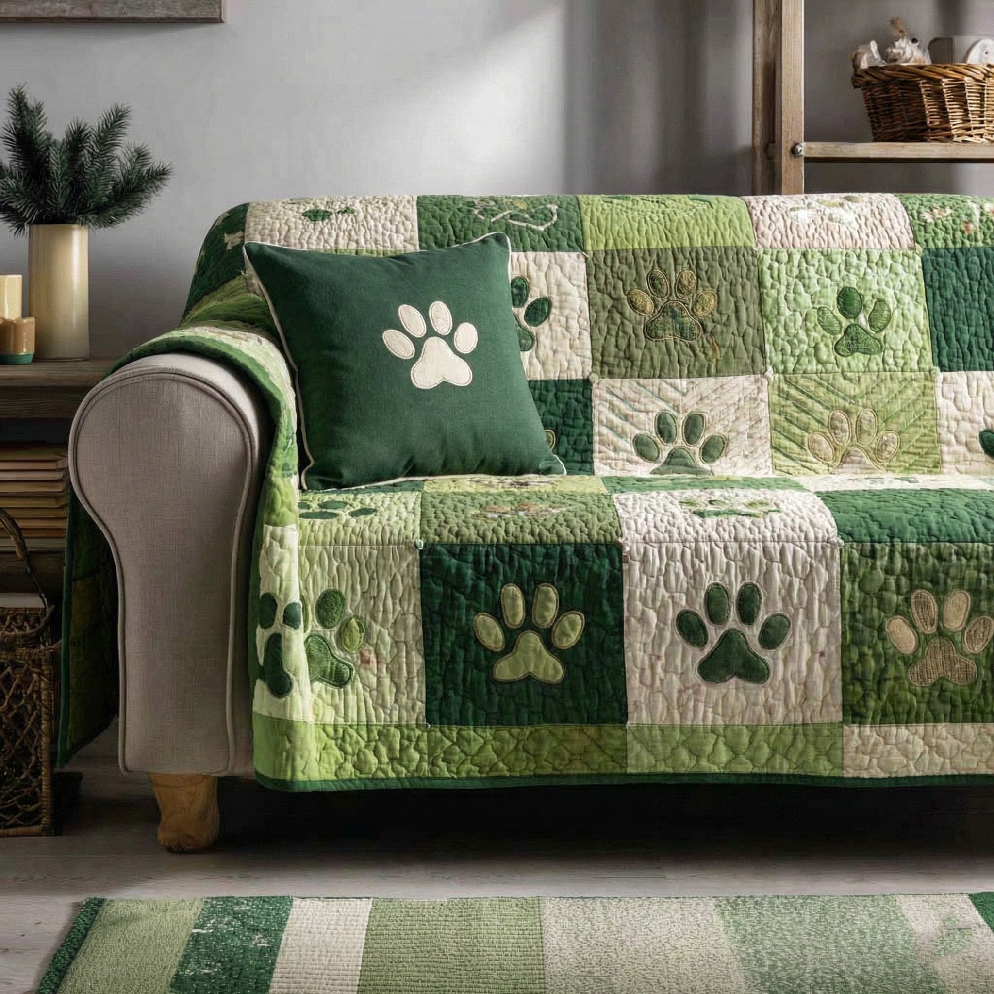 Lucky Home Harmony Quilted Sofa Cover The Best Sofa Slipcovers Dog Lovers Themed Gifts Items