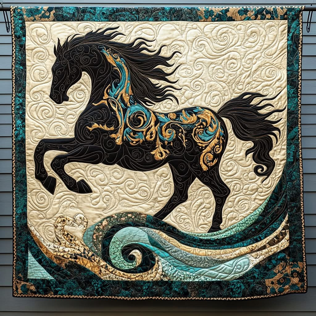 Majestic Stallion Horse Dream Quilted Blanket Bedding Decor Gifts For Horse Lovers