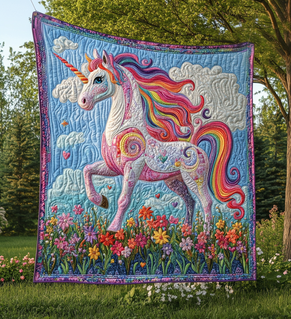 Majestic Whimsy Quilted Blanket Bedspread Quilts Father's Day Presents For Dad To Be