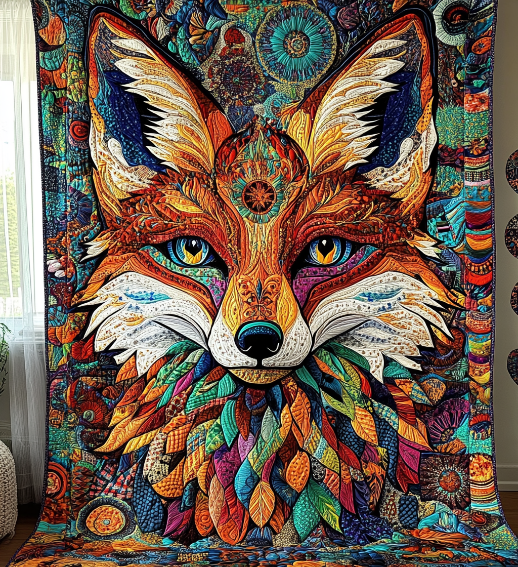 Mandala Fox Quilted Blanket Best Sheets Ever Gifts For Father's Day Ideas