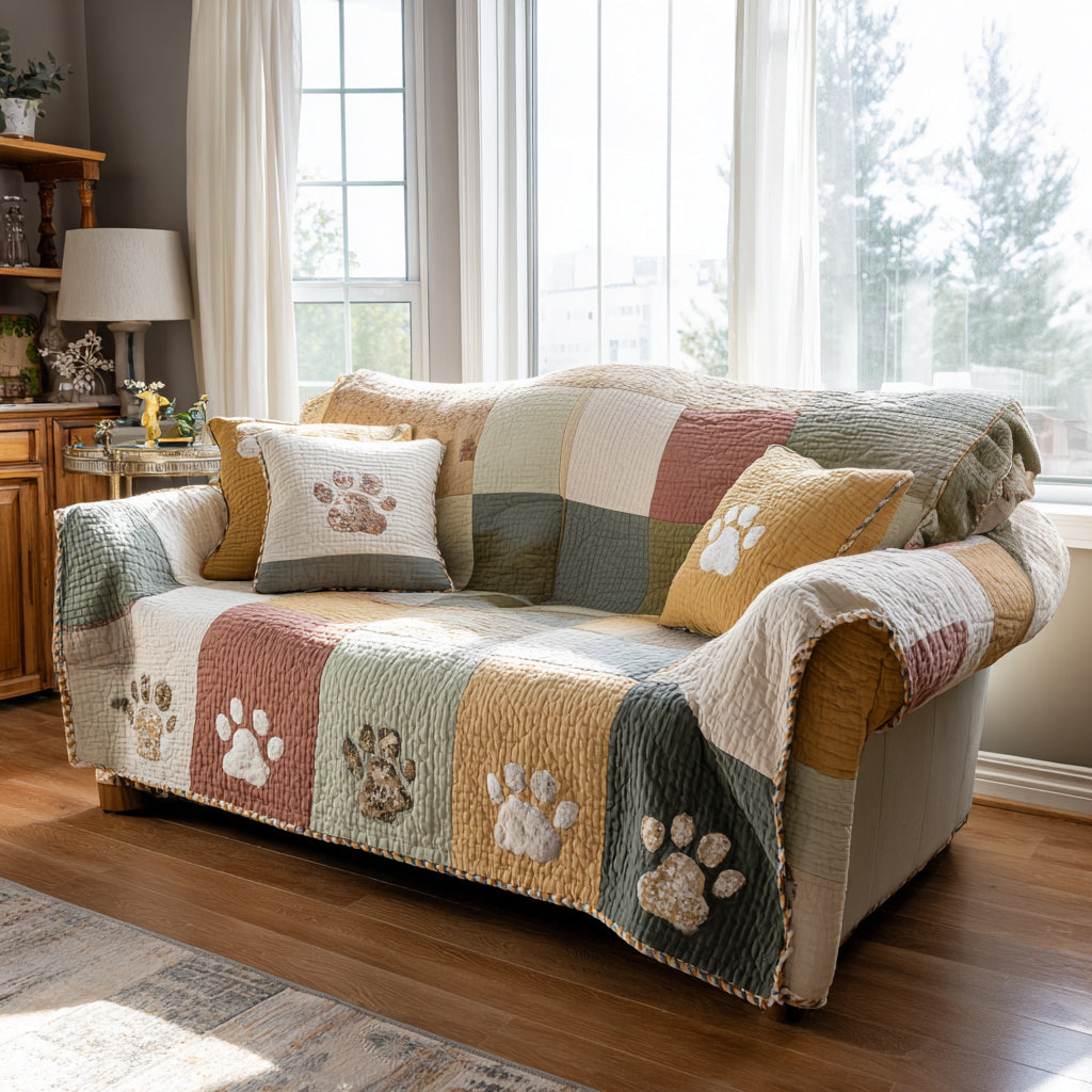 Meadow Paws Quilted Sofa Cover Sofa Cover Set Great Gifts For Pet Lovers