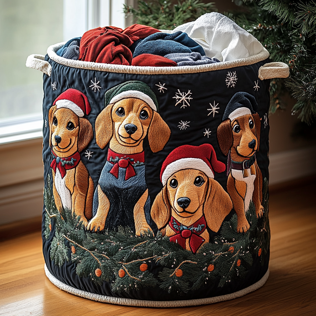 Merry Pack Quilted Laundry Basket Perfect Housewarming Gift with Quilted Laundry Basket