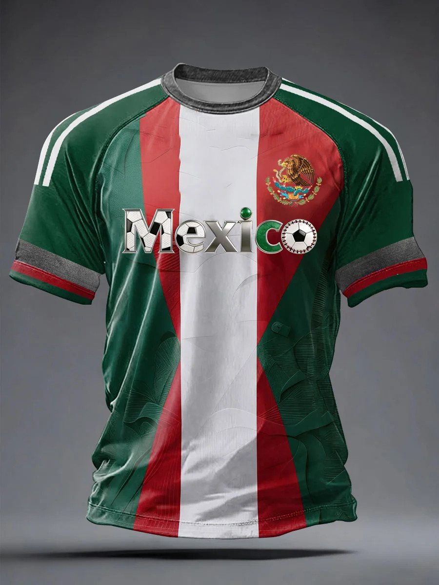 Mexico FIFA WorldCup 2026 Soccer Ball T Shirt Soccer Fan Gear Best Gift For Mexico Fans