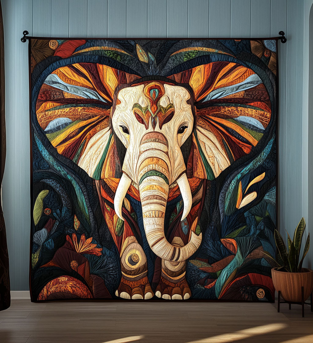 Mighty Elephant Quilted Blanket Bedroom Decor Best Elephant Gifts Women