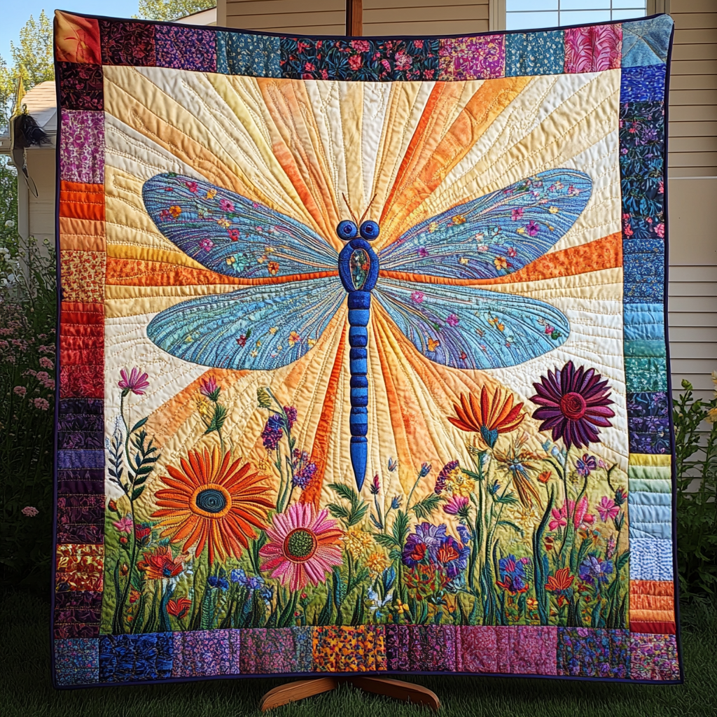 Mystic Dragonfly Quilted Blanket Good Bed Sets Dragonfly Themed Gifts