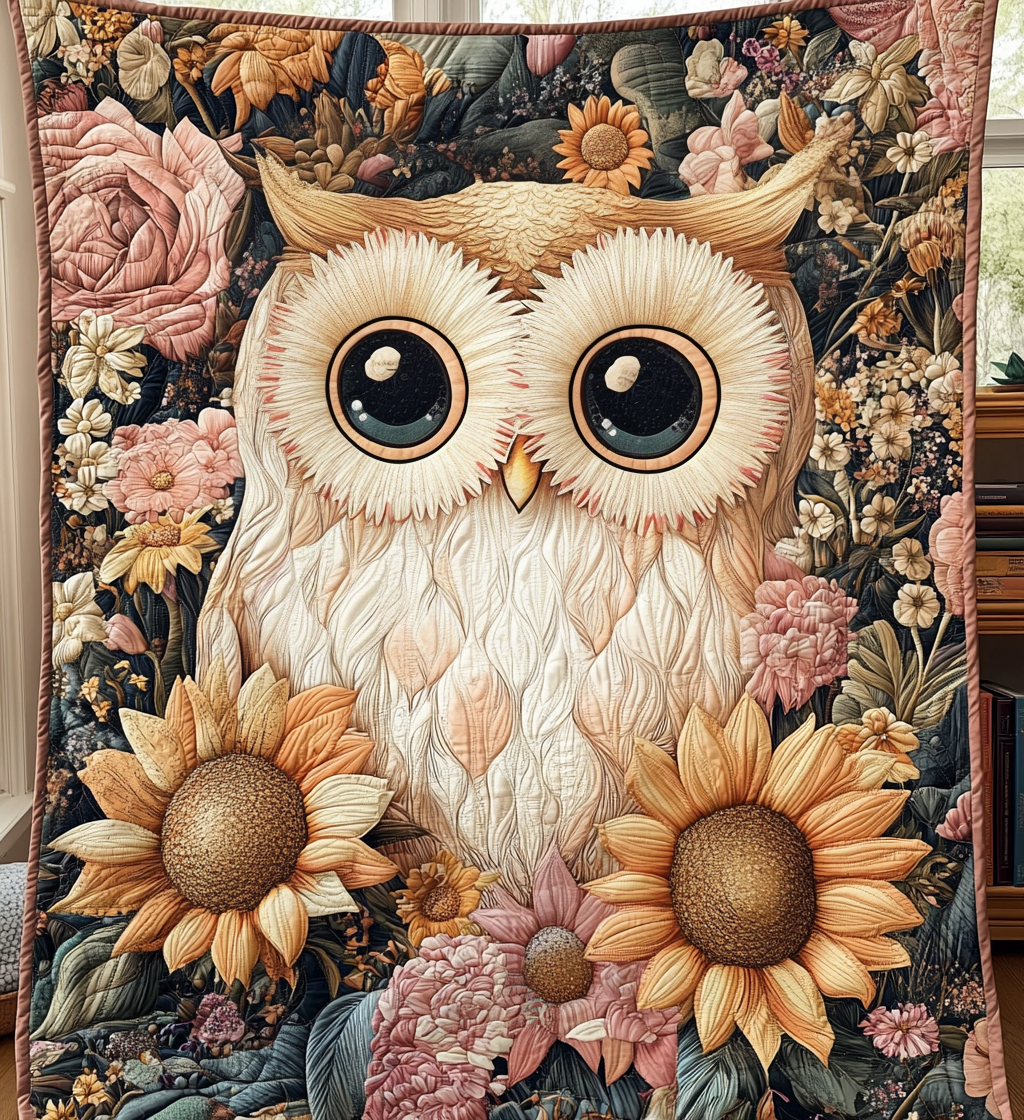 Mystical Owl Garden Quilted Blanket Great Sheet Sets Special Fathers Day Presents