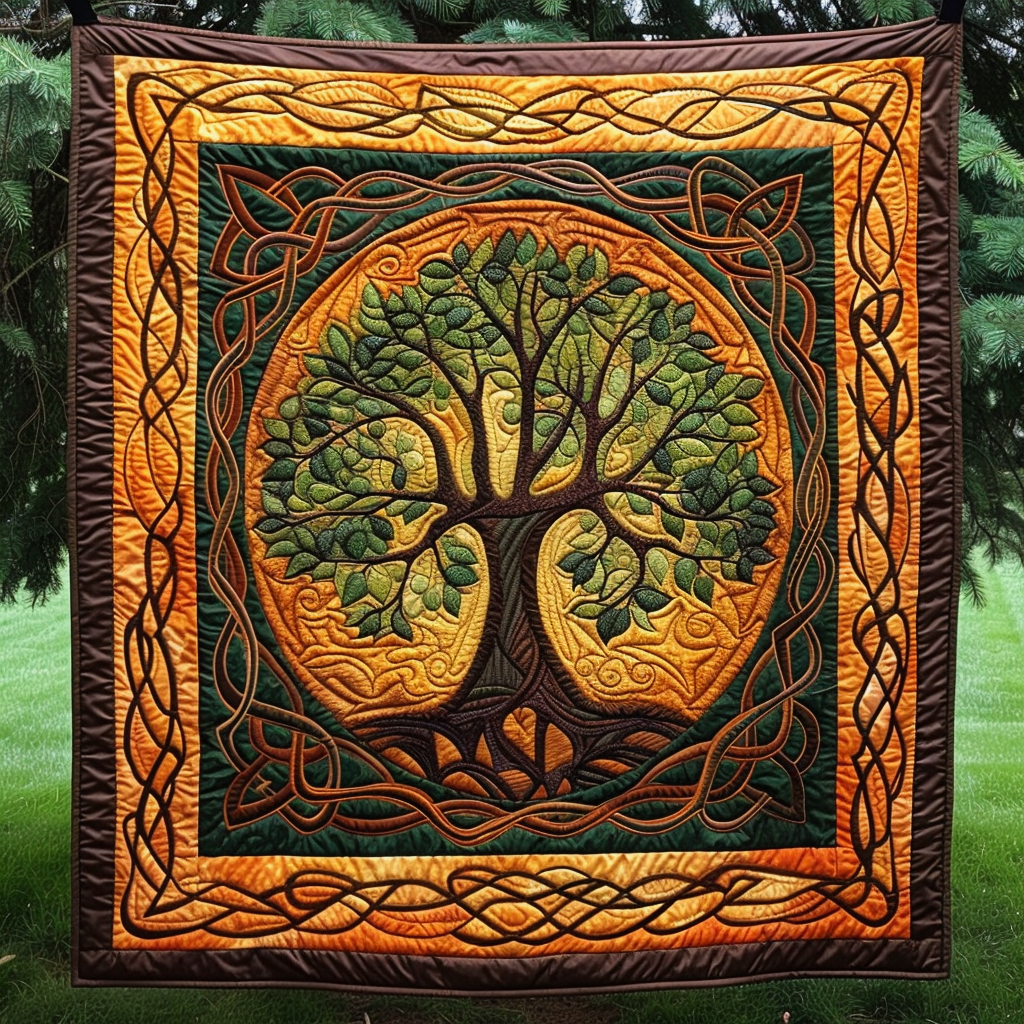Mystical Tree of Life Quilted Blanket Best King Sheet Set Tree Of Life Gifts For Mom
