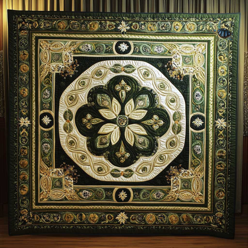 Nature's Fortune Quilt Blanket Sofa Throw Blanket Happy Saint Patrick's Day Gift Ideas