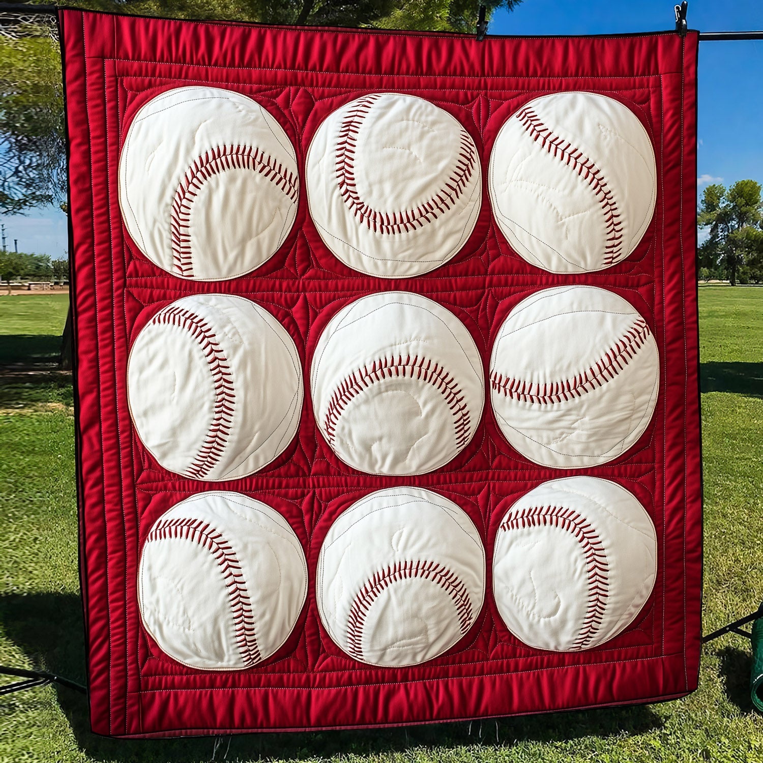 Ninth Inning Quilted Blanket Bed Bedding Set Gifts For Baseball Players