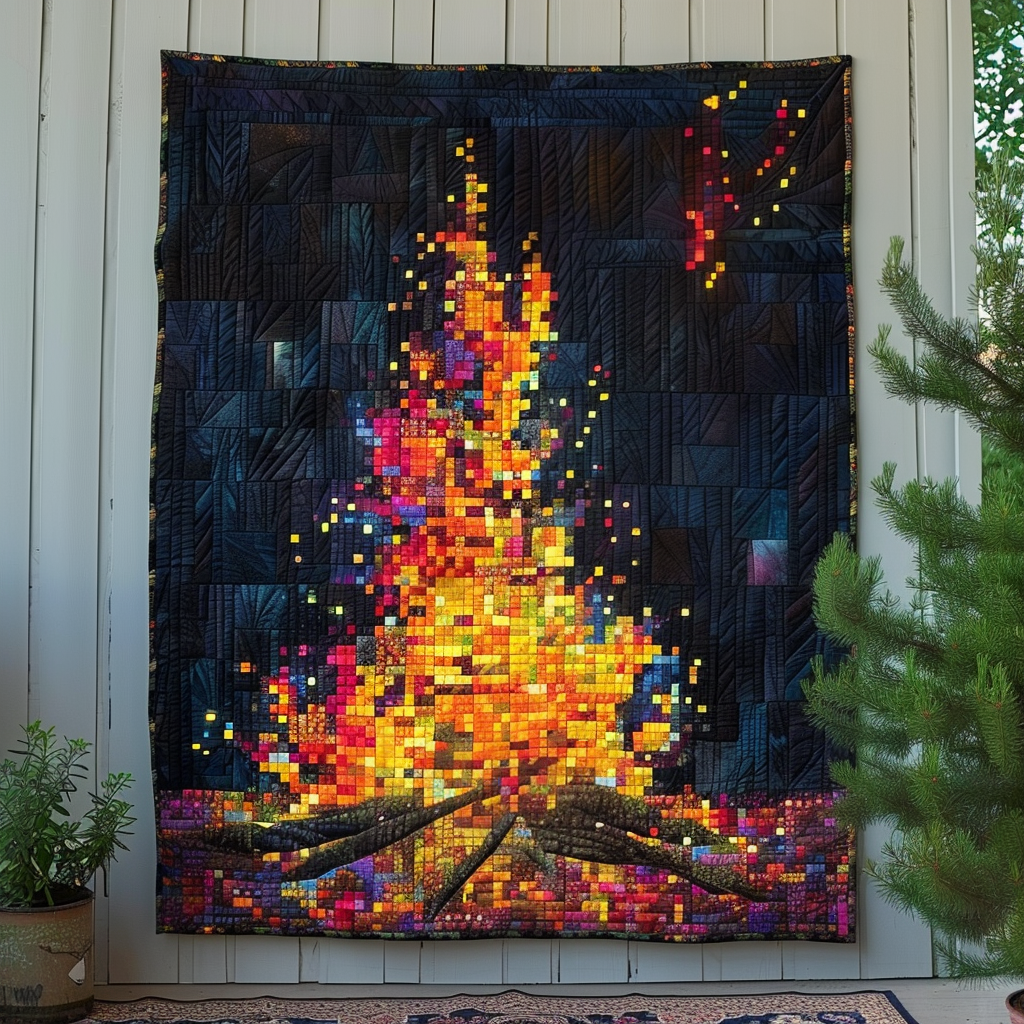 Nocturnal Fire Quilted Blanket Bedspreads Gifts For Your Mom
