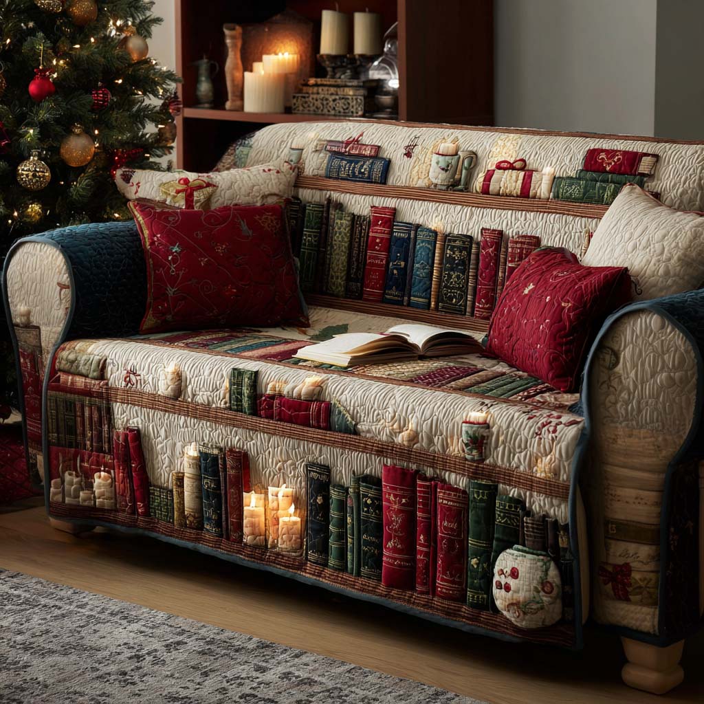 Novel Serenity Quilted Sofa Cover Sofa Cover Slipcover Best Gifts For Readers