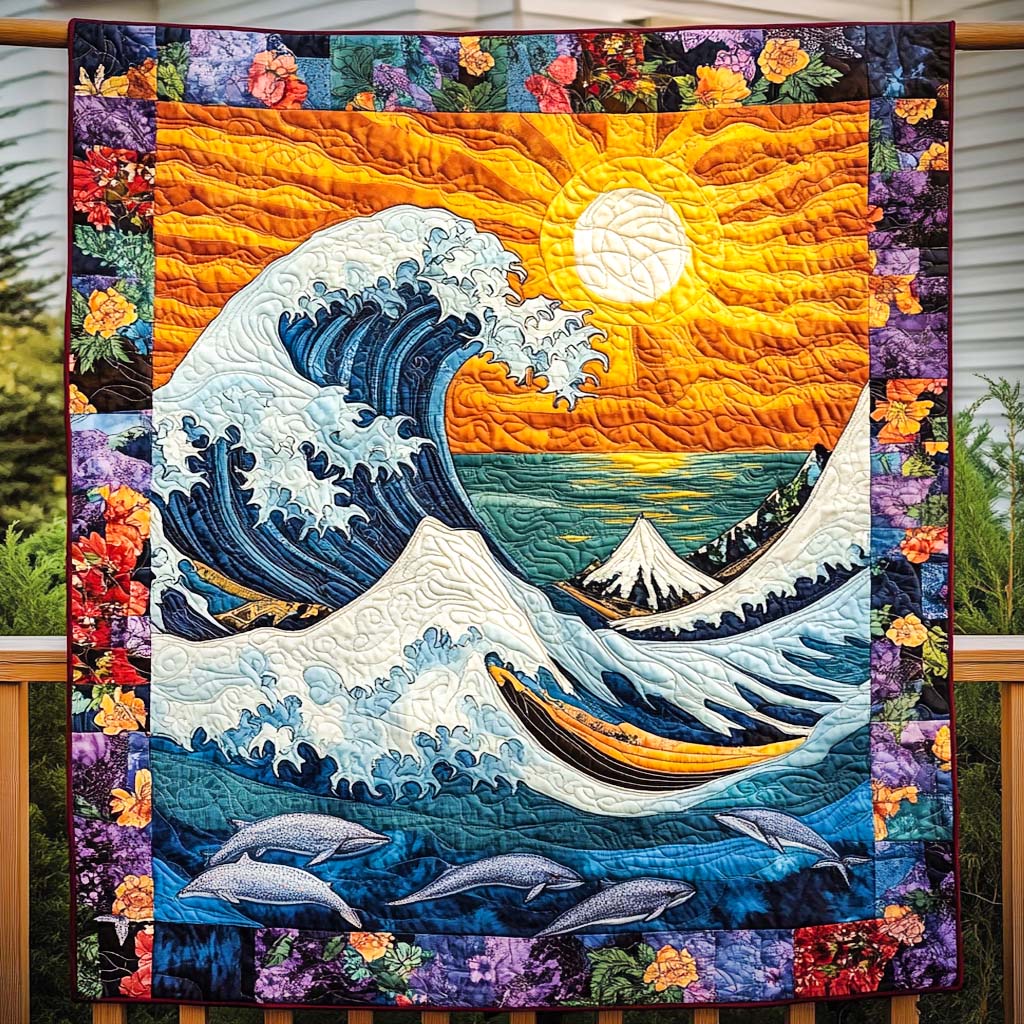 Ocean Embrace Quilted Blanket Bedroom Decorations Gifts For Mom Birthday