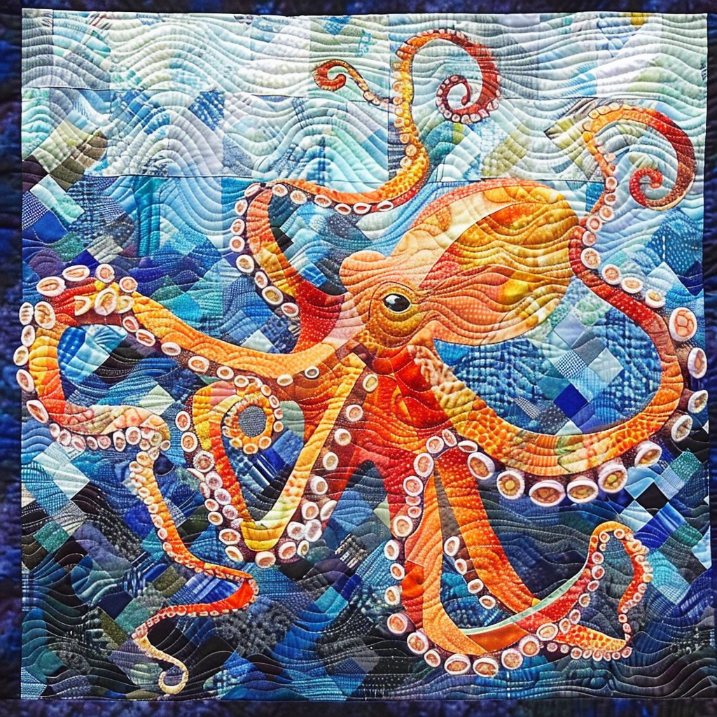 Octopus Oasis Quilted Blanket Comforter Sets Last Minute Mothers Day Gifts