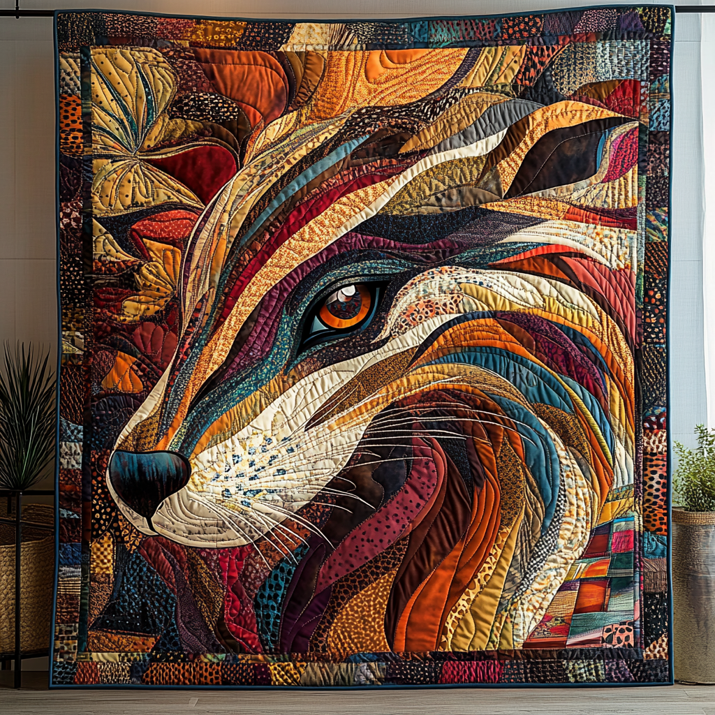 Otter Native Quilted Blanket Boho Bedroom Decor Native Gifts For Men