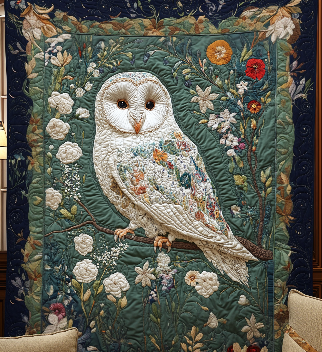 Owl Garden Quilted Blanket Nice Bed Sheet Sets Useful Gifts For Dad