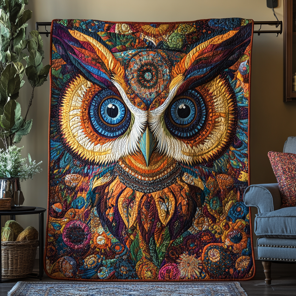 Owl Native Quilted Blanket Best Bedding Sets Awesome Native American Gifts