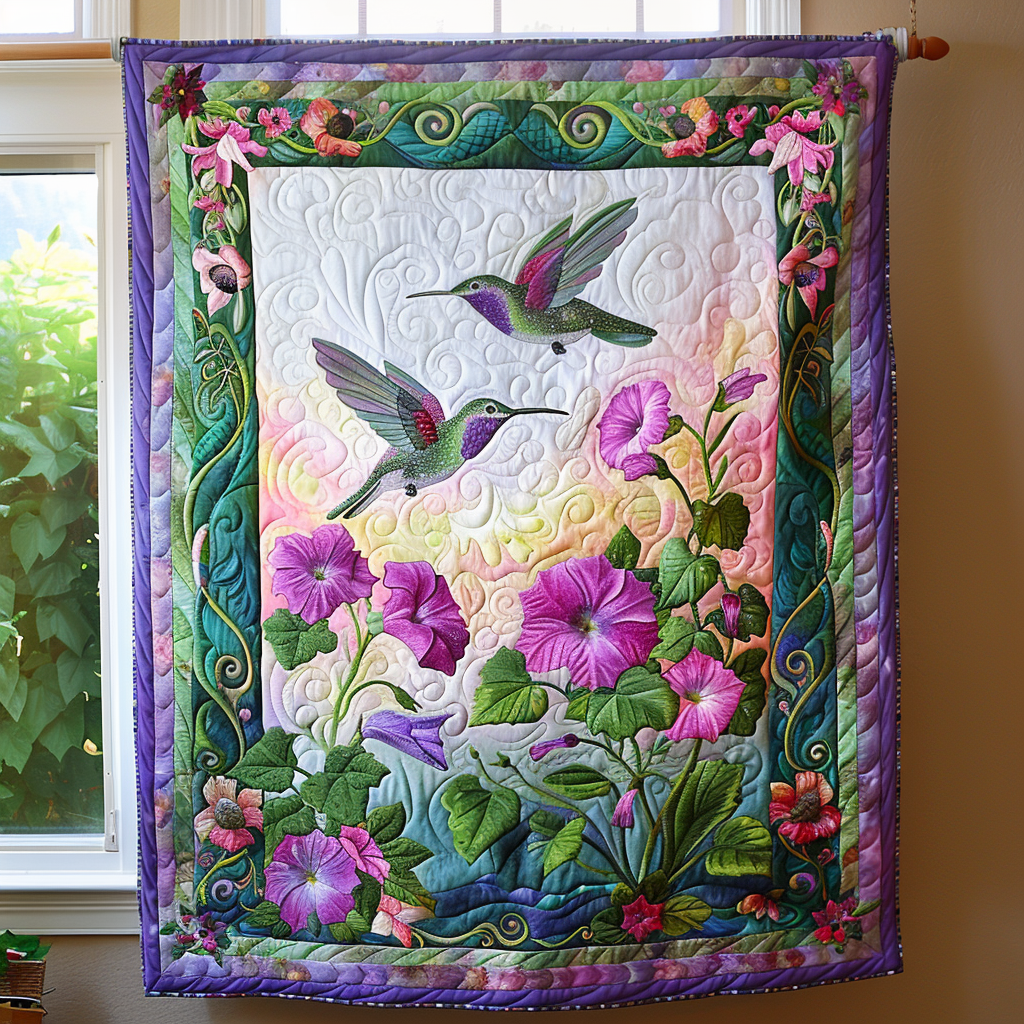 Paradise Flight Quilted Blanket Bed Decor Ideas Cool Hummingbird Gifts