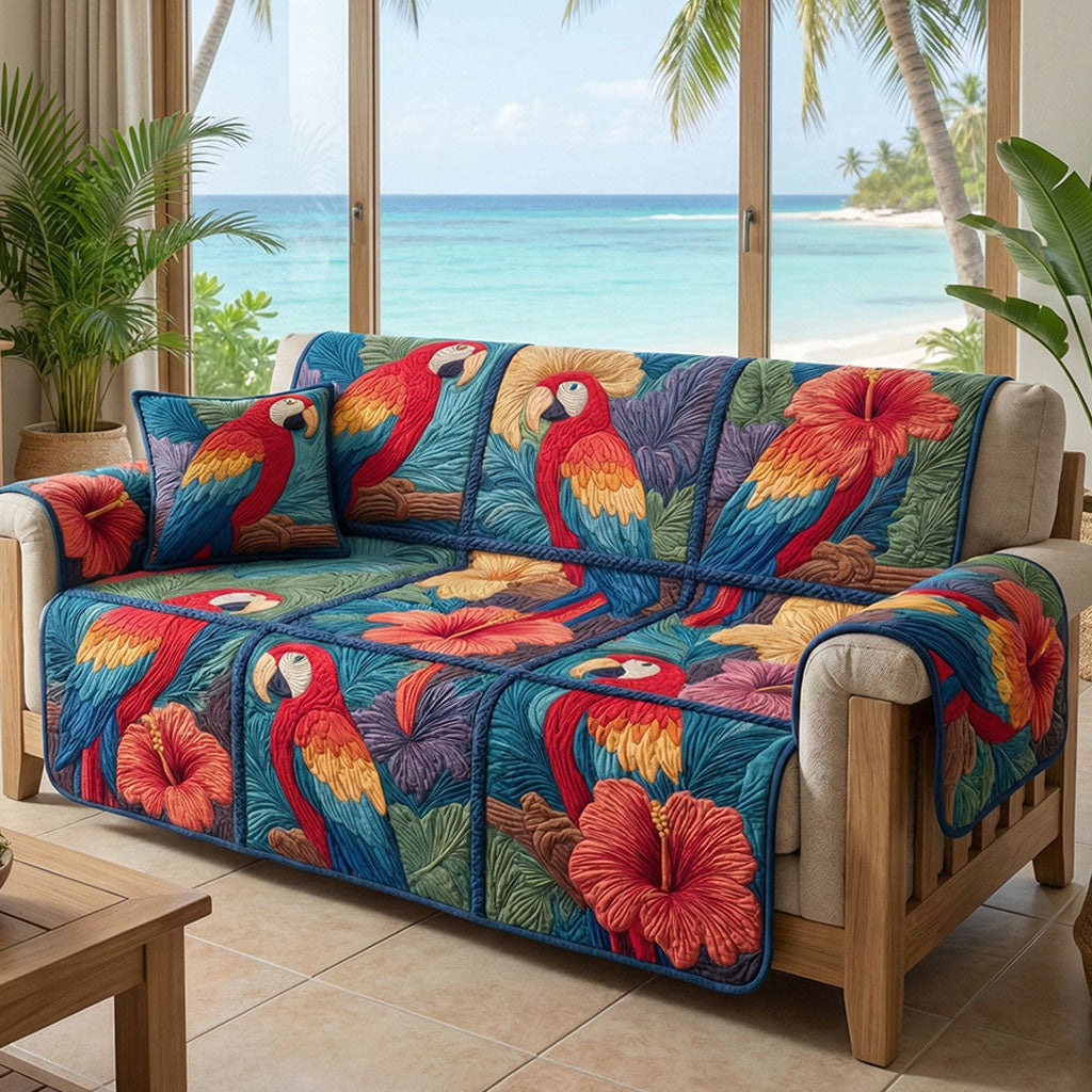 Paradise Patch Quilted Sofa Cover The Best Slipcovers Gifts For Beach Goers