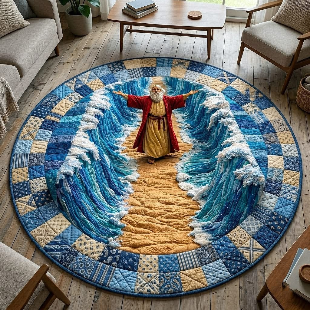 Passover Heritage Quilted Round Mat Jewish Holiday Decor Best Passover Gifts For Mom