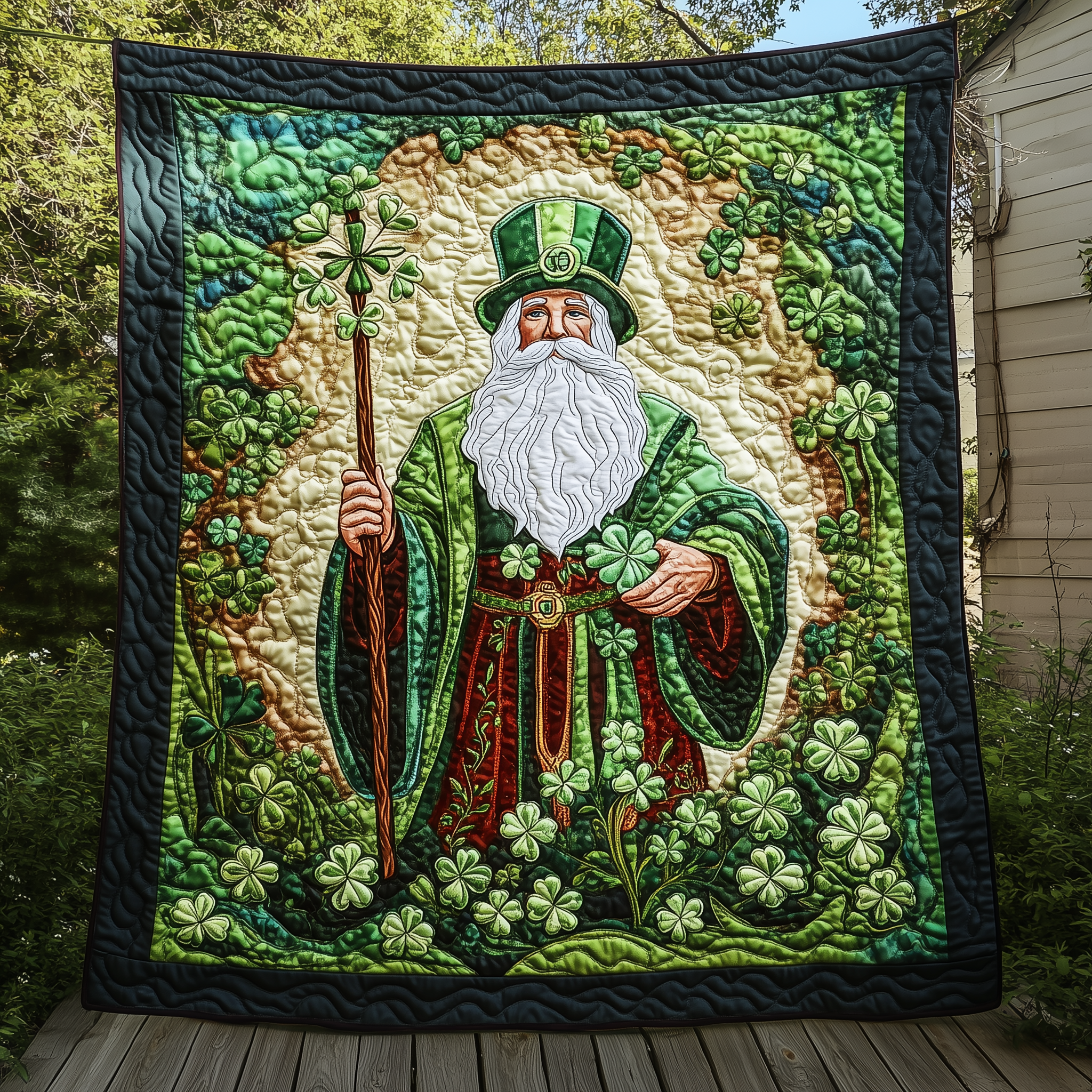 Patrick Blessing Quilted Blanket Best Throws For Sofas Irish Gifts For Women