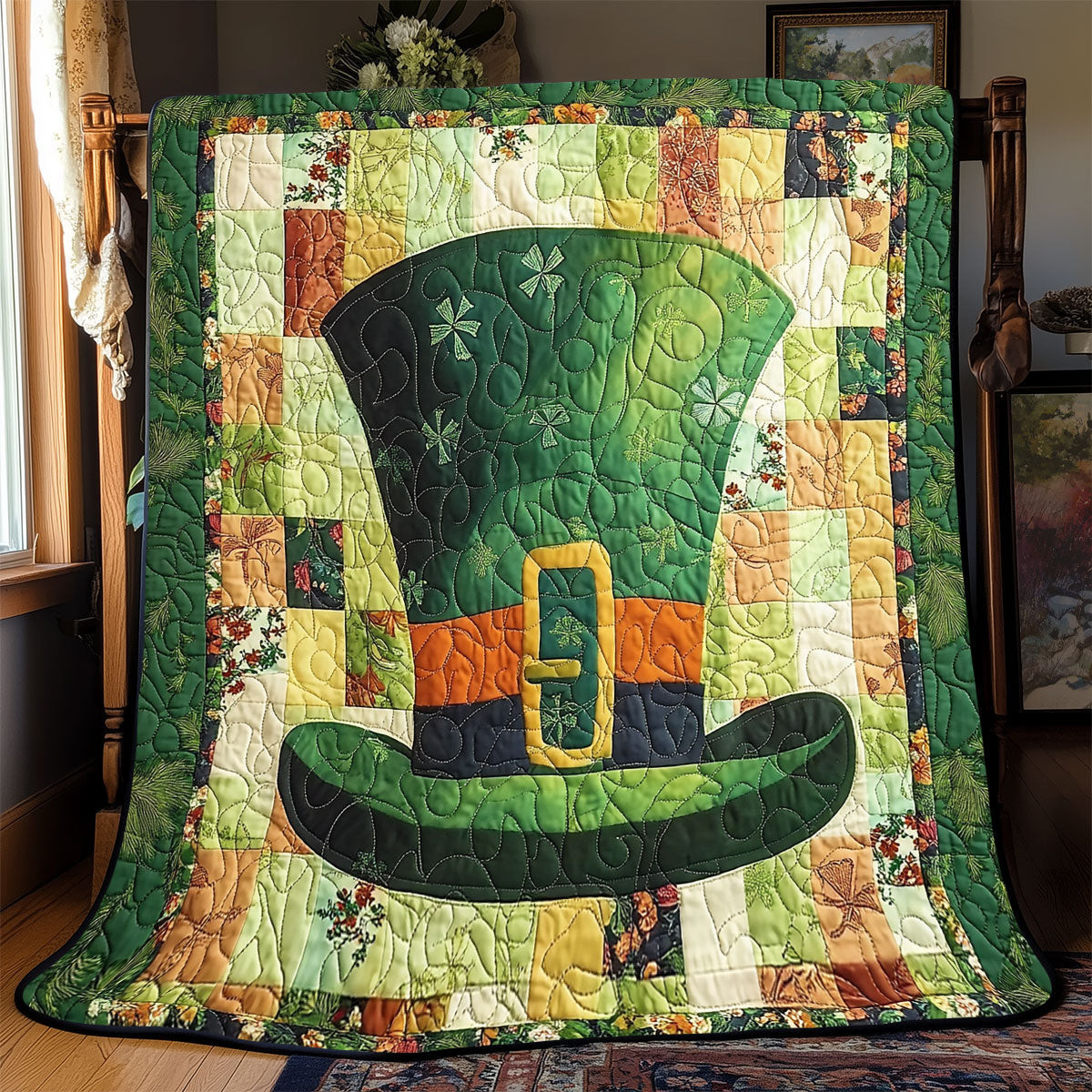 Patrick Day Hat Quilt Blanket Native American Wedding Gifts