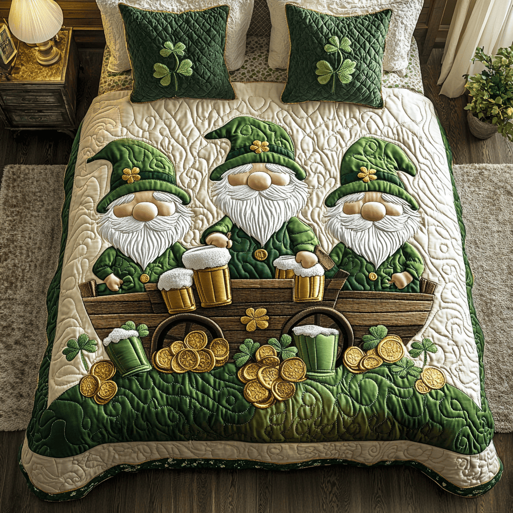 Patrick Gnome Duvet Cover Set Quilt Bedding Set Bedspread Mother's Day Gifts For Grandma