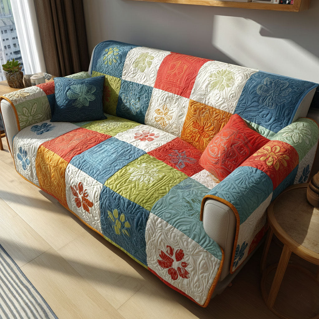 Paw Blossom Lane Quilted Sofa Cover Furniture Covers Christmas Gift Ideas For Dog Owners