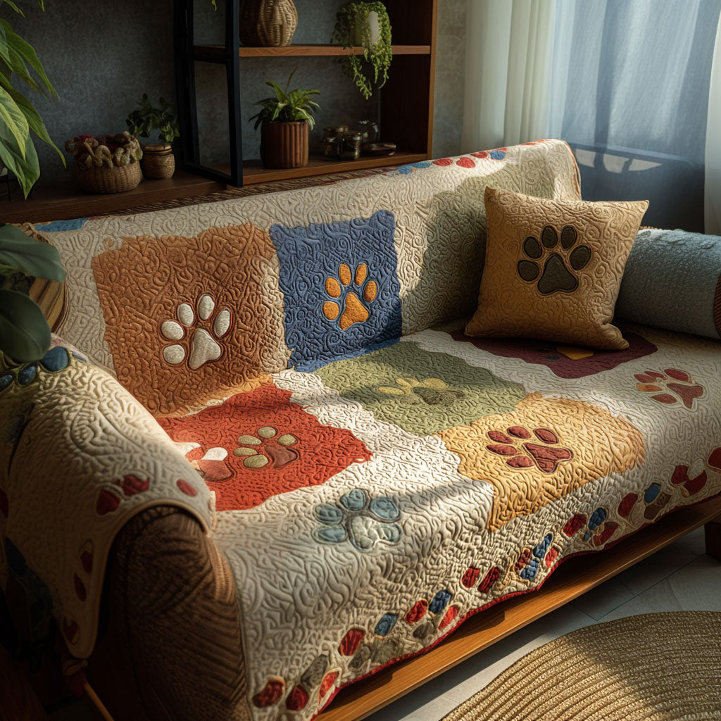 Paw Haven Warmth Quilted Sofa Cover Seat Covers For Couches Doggy Gifts For Humans
