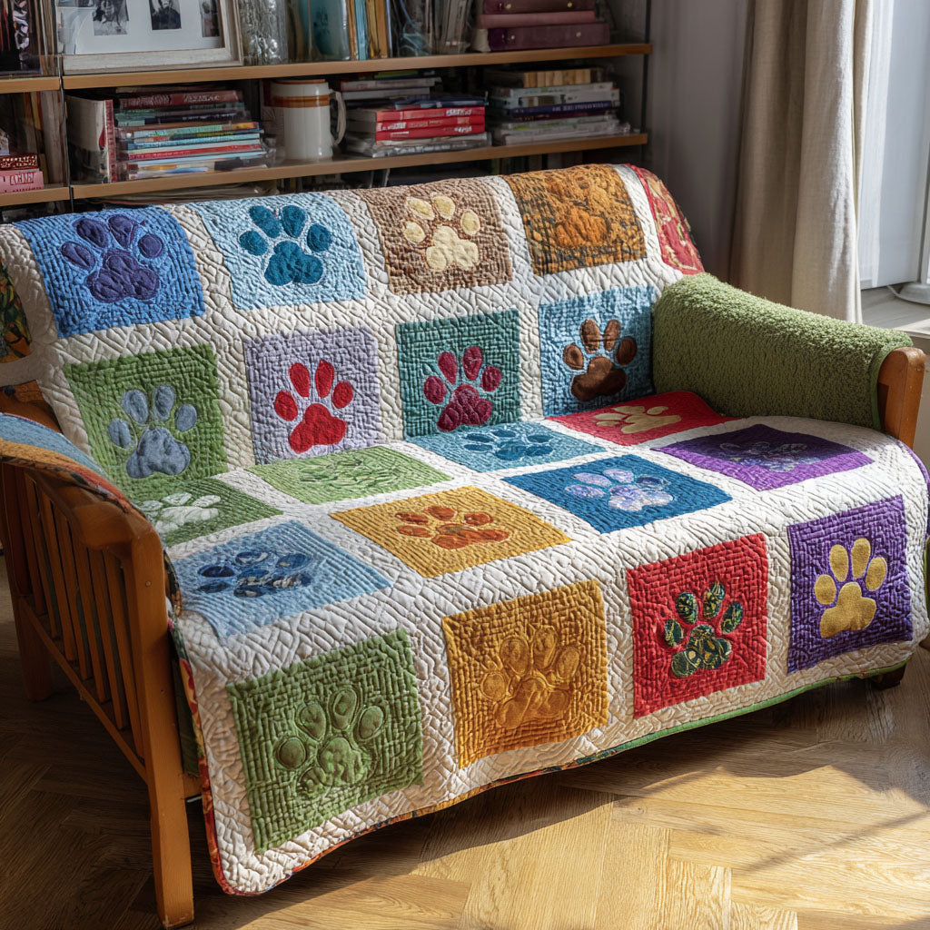 Pawlight Meadow Quilted Sofa Cover Indoor Decoration Presents For Dog Owners