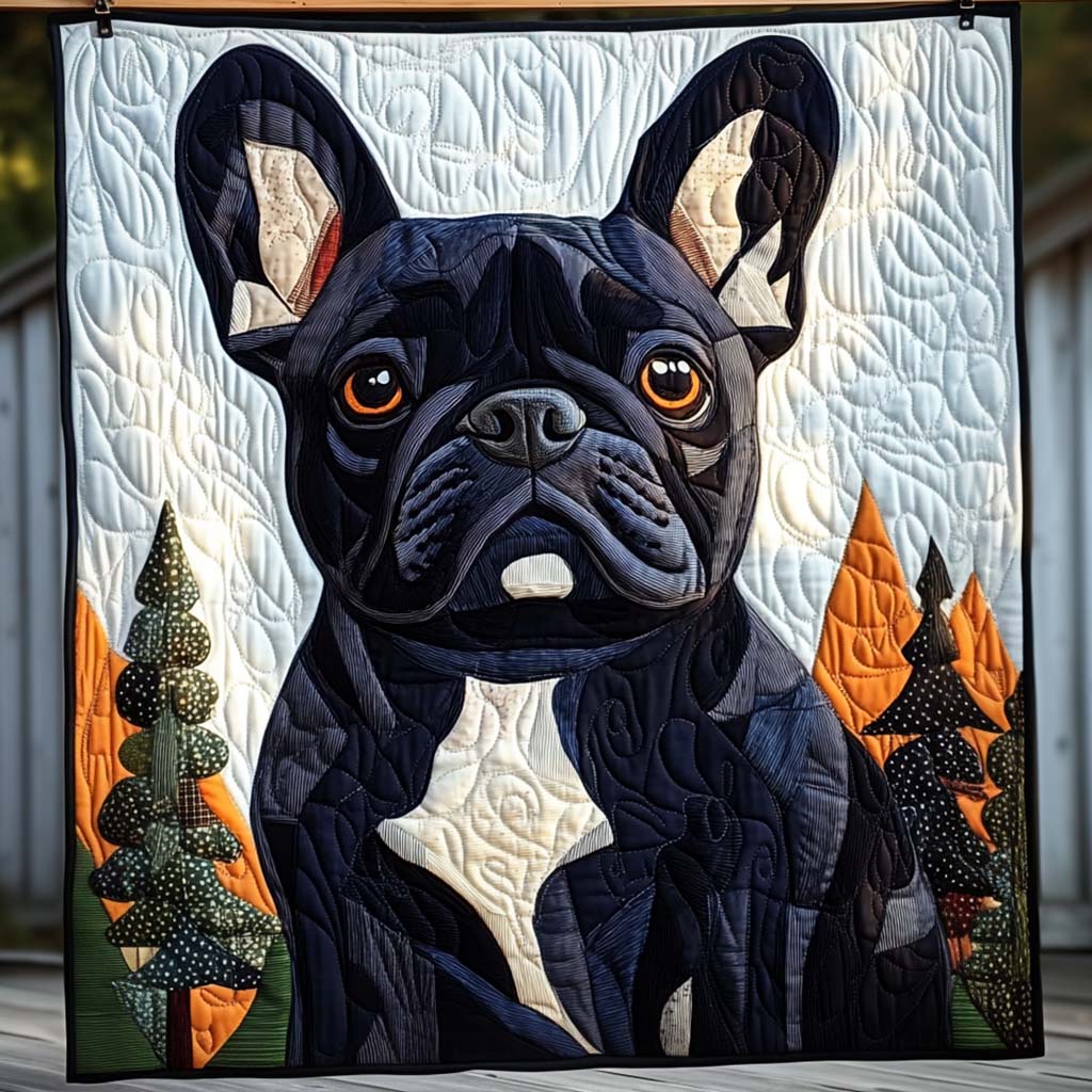 Pawsome French Quilted Blanket Best Bedspread Set French Bulldog Items Gifts