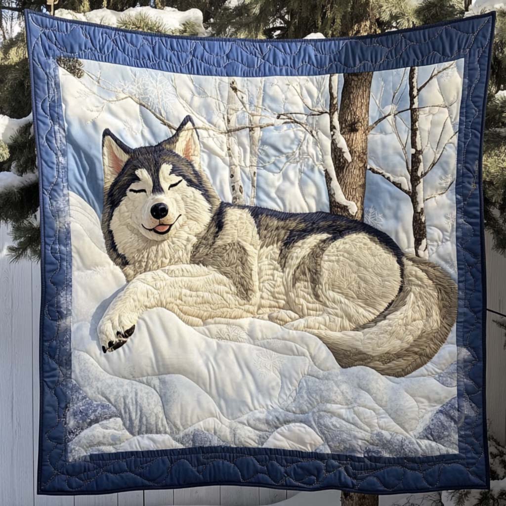 Peaceful Slumber Quilted Blanket Comforter And Sheet Sets Husky Mom Gifts