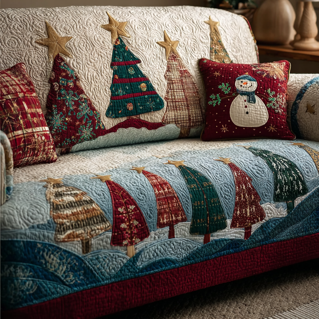 Peaceful Woods Quilted Sofa Cover Beautiful Sofa Covers Christmas Presents For Mother In Law