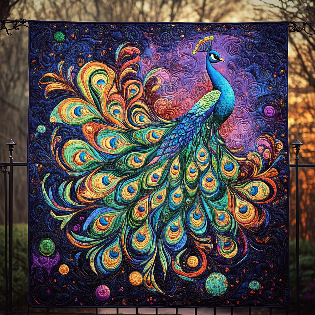 Peacock Paradise Quilted Blanket Best Bedsheets Gifts For Mum From Daughter