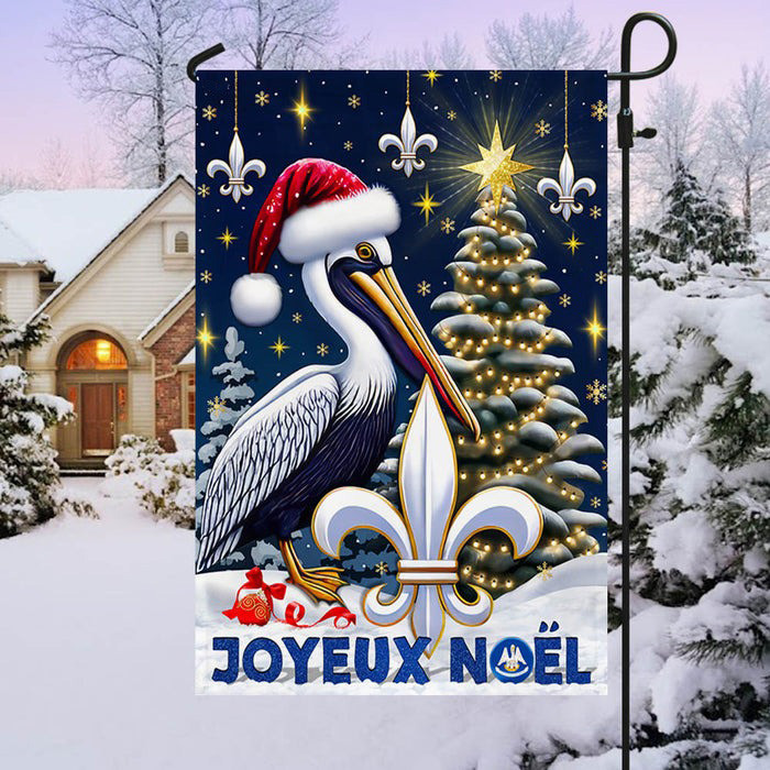 Pelican Louisiana Christmas Flag Unique Xmas Holiday Decor Gifts For Friends