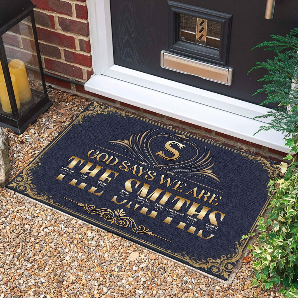 Personalized God Says We Are Doormat Christmas Decor Gifts For Christian