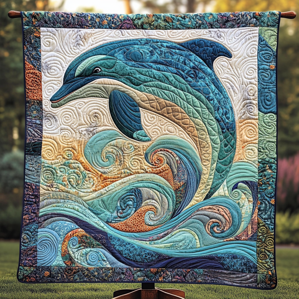 Playful Waves Quilted Blanket Best Bedding Comforter Sets Gifts For Mom From Daughter