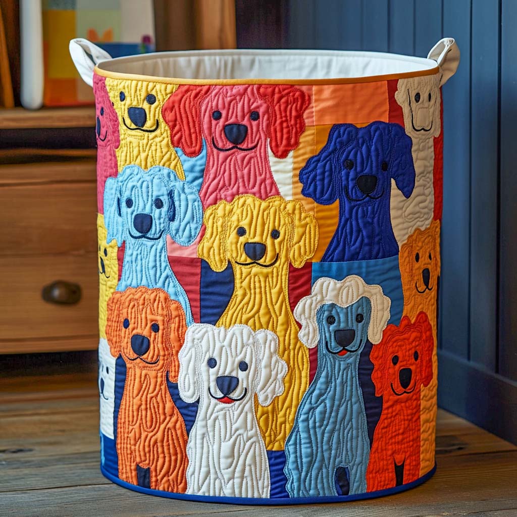 Pop Parade Quilted Laundry Basket Home Comfort Gift Idea Featuring a Quilted Laundry Basket